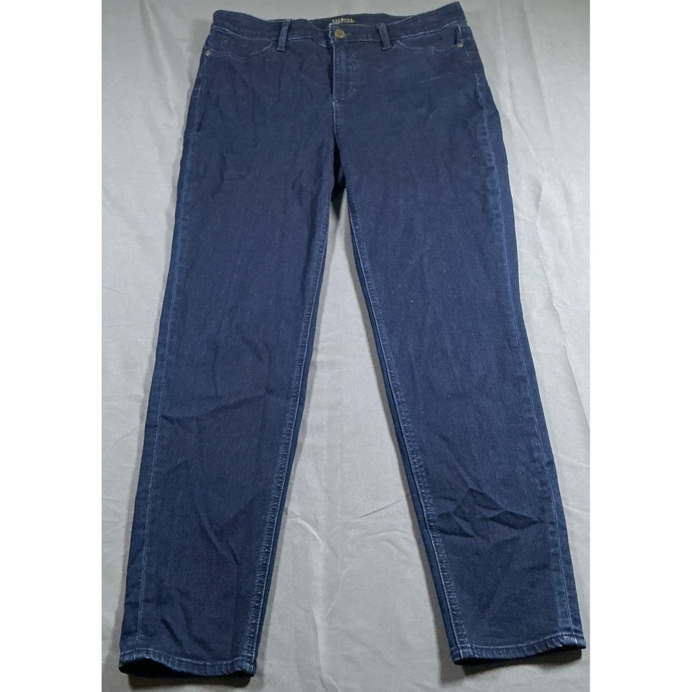 Talbots Flawless Five-Pocket Jeggings Dark Indigo Blue Slim Jeans Womens 10